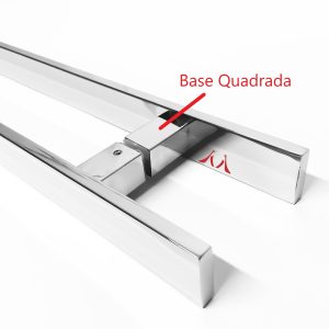 Puxador Inox Barra Chata 100x80 40mm Polido para Portas - Funcionalidade e Versatilidade para seu Projeto