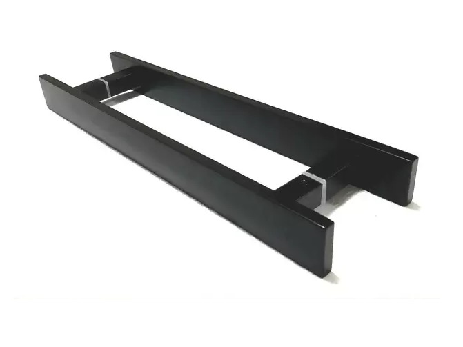 Puxador Inox Barra Chata 45X30 40mm Preto para Portas - Funcionalidade e Versatilidade para seu Projeto