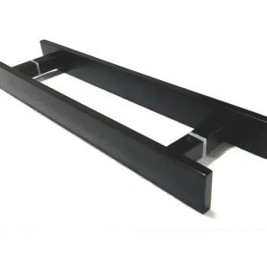 Puxador Inox Barra Chata 100x80 40mm Preto para Portas - Funcionalidade e Versatilidade para seu Projeto