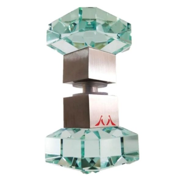 Puxador Box Banheiro Vidro Lapidado Quadrado Base Inox - Funcionalidade ...