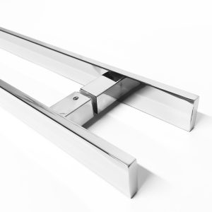 Puxador Inox Barra Chata 45x30 30mm Polido para Portas - Funcionalidade e Versatilidade para seu Projeto