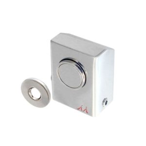 Prendedor Magnético Inox Fixador Batedor de Porta Vidro/Madeira