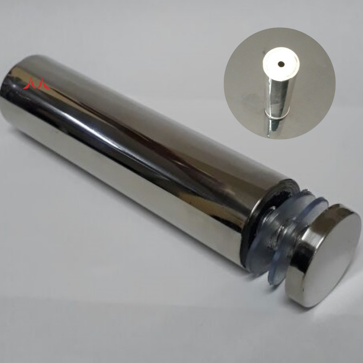 Prolongador Inox Para Vidro 25x100mm Suporte Para Vidro - Imagem 3