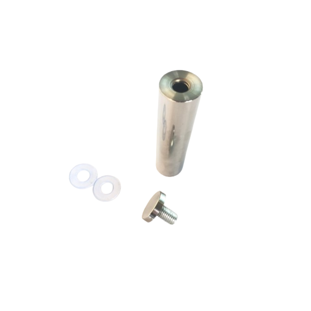 Prolongador Inox Para Vidro 25x100mm Suporte Para Vidro - Imagem 5