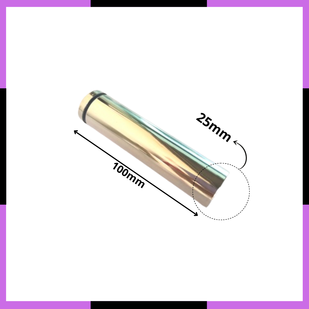 Prolongador Inox Para Vidro 25x100mm Suporte Para Vidro - Imagem 4