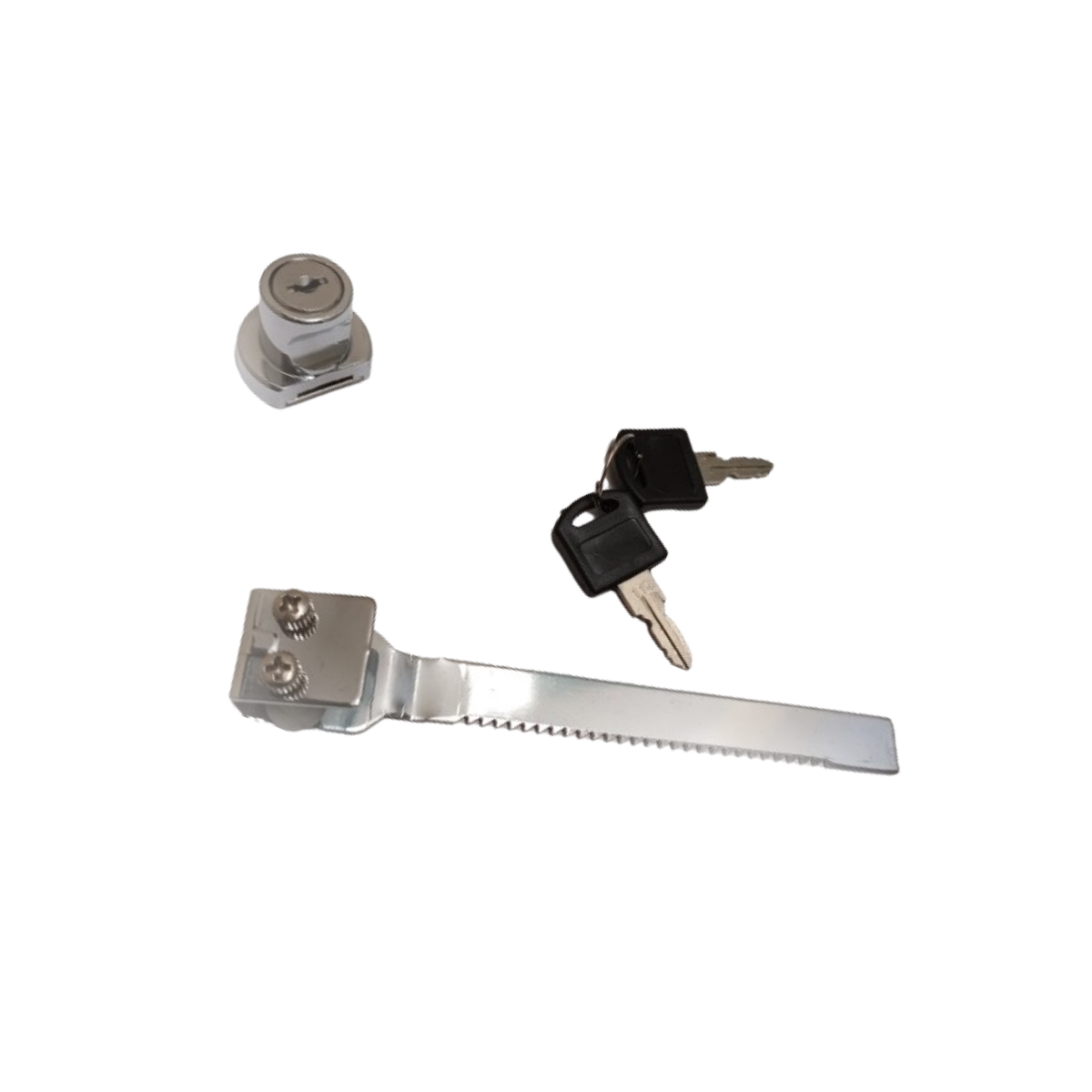 Fechadura Para Vitrine Cromada Trava Jacaré Correr 160mm