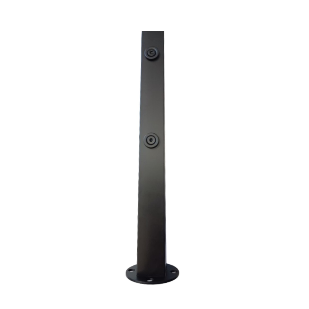 Coluna Torre 40cm Sacada/ Corrimão 2 Furos Inox Preta - MEGA