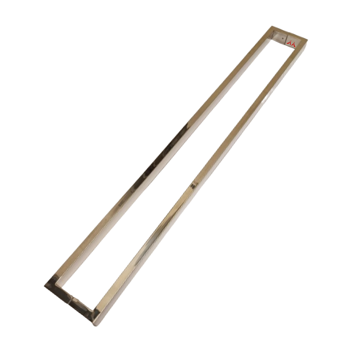 Puxador U Inox Polido 2 Metros P/ Portas De Madeira/vidro