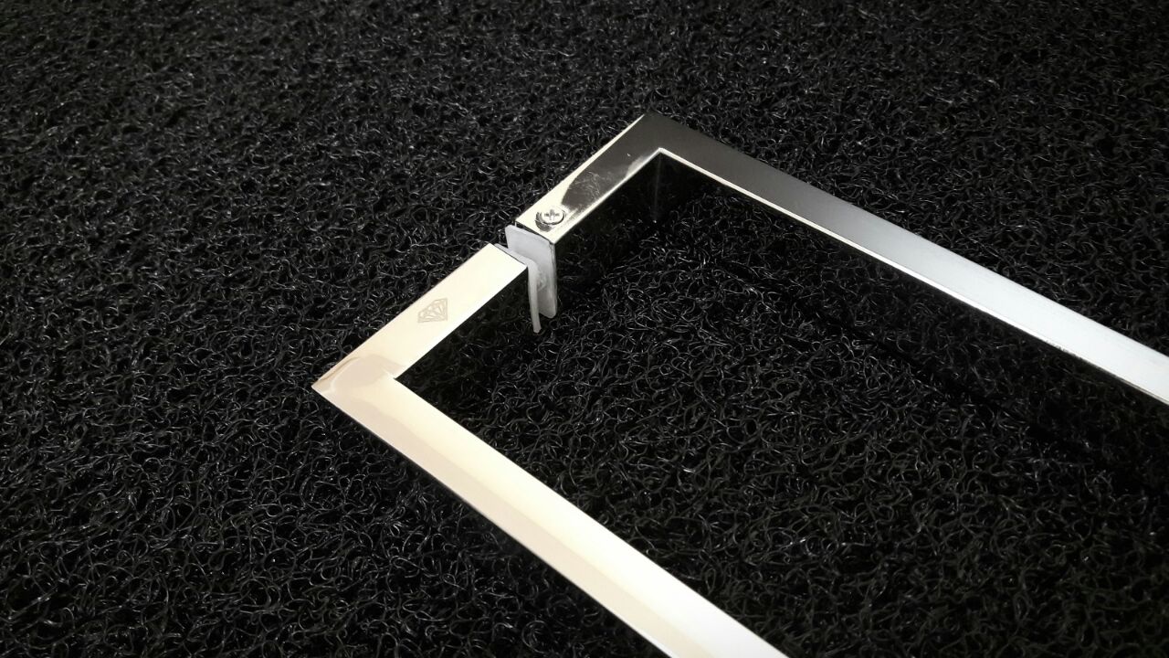 Puxador U Inox Polido 2 Metros P/ Portas De Madeira/vidro - Imagem 2