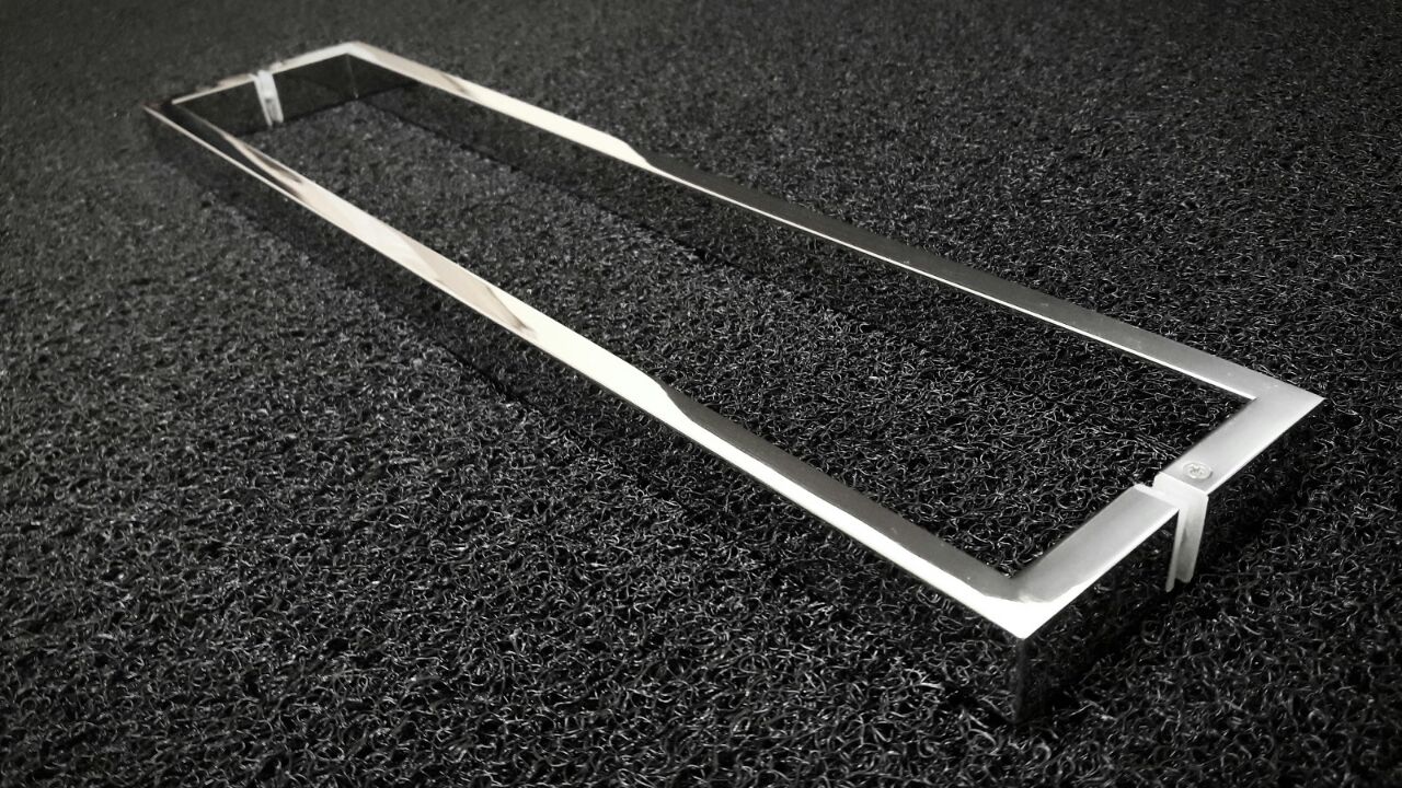Puxador U Inox Polido 2 Metros P/ Portas De Madeira/vidro - Imagem 3
