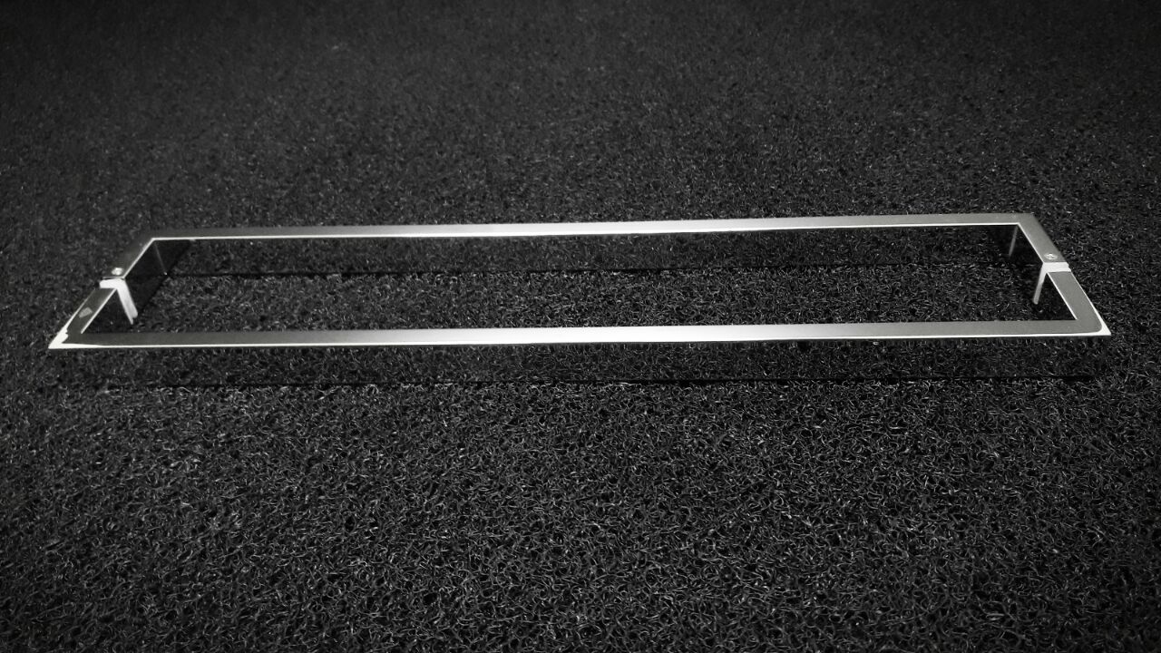 Puxador U Inox Polido 2 Metros P/ Portas De Madeira/vidro - Imagem 4