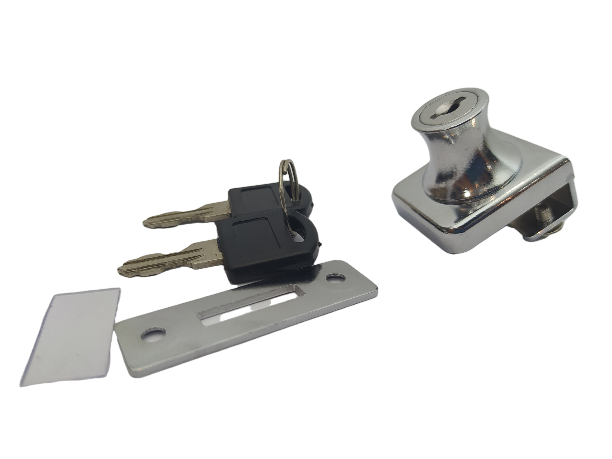 Fechadura Para Vitrine V/A Rack Ou Cristaleira 50 Unidades - Imagem 3